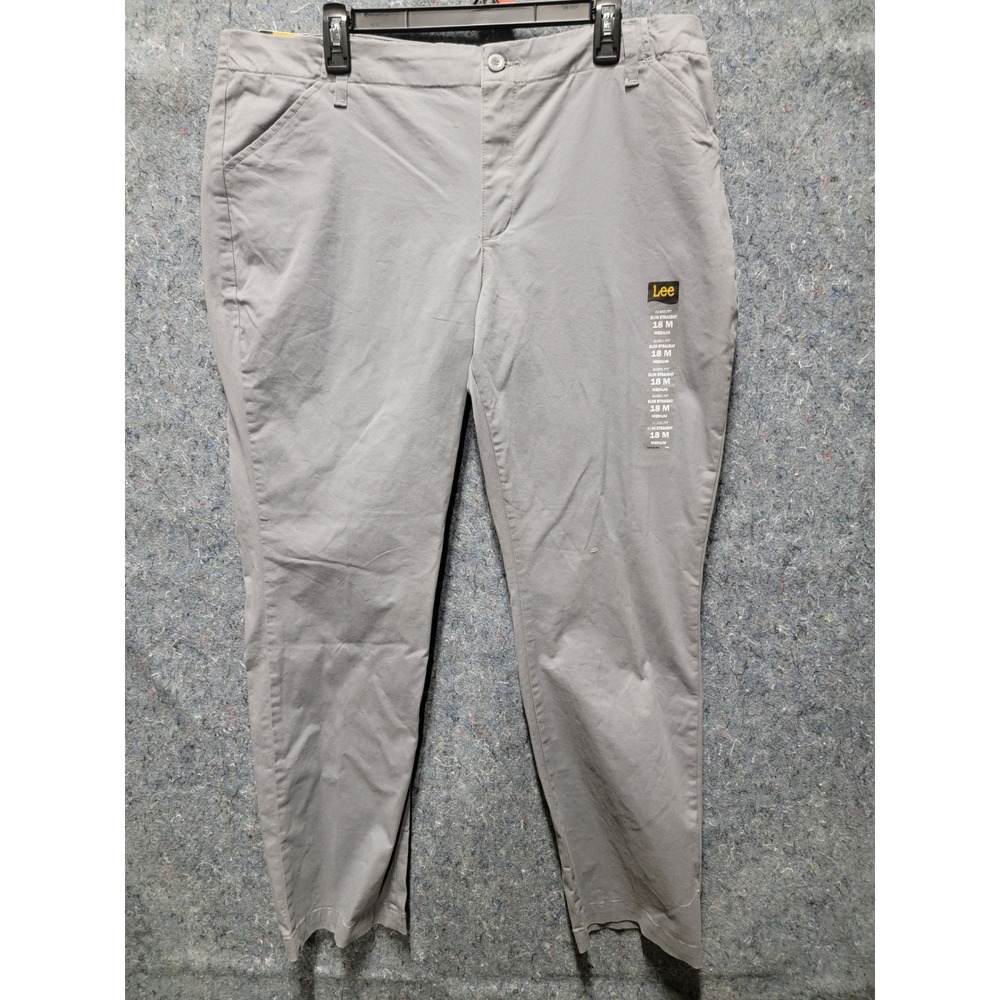 Lee Tilored Chino Slim Straight Eased Leg Boulder Grey Size 18M